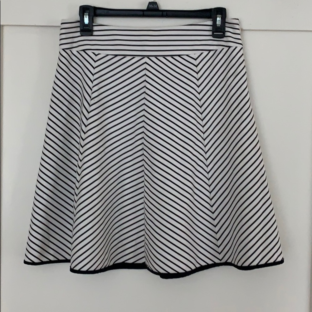 Pixley Black and white striped skirt